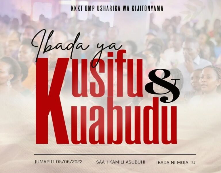 IBADA YA KUSIFU NA KUABUDU 05 JUNI 2022